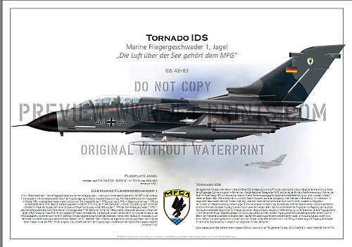 Marinefliegergeschwader (MFG) 1, TORNADO IDS 43+83 ohne Norm mit HARM