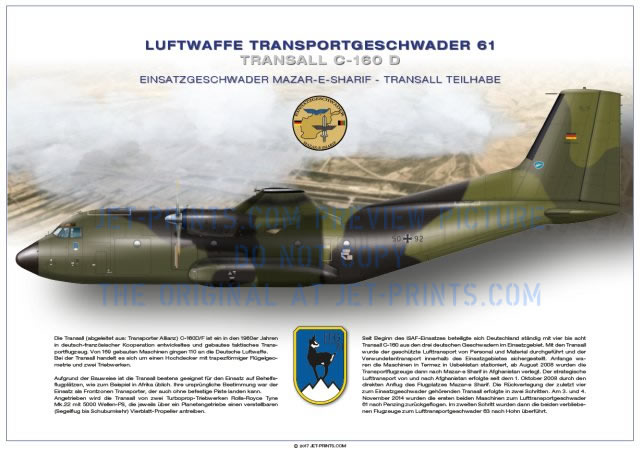 Transportwing 61 Transall 50+92, "Combat Wing Masar-e-Sharif"