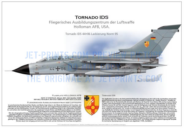 Holloman AFB, Luftwaffe Tact Trainings Center, Tornado IDS 44+06 Norm 95