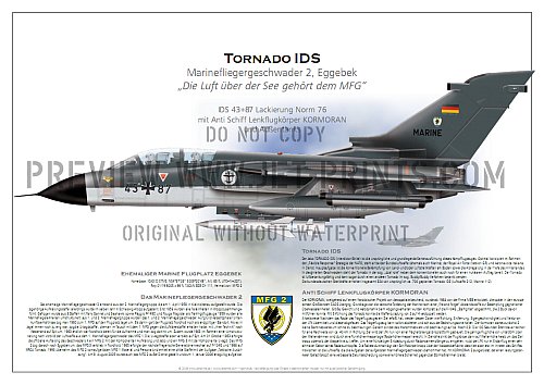 German Naval Wing 2 TORNADO IDS 43+87 Norm 76 with KORMORAN