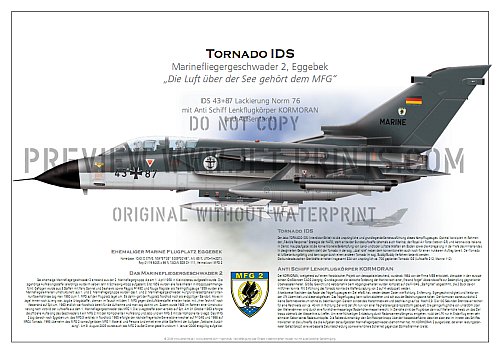 Marinefliegergeschwader (MFG) 2, TORNADO IDS 43+87 Norm 76 mit KORMORAN