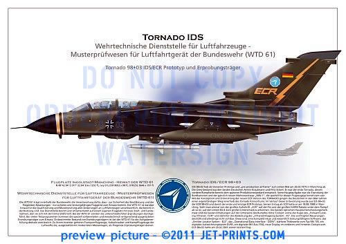 WTD 61 Tornado IDS/ECR 98+03 Prototyp and Testplatform