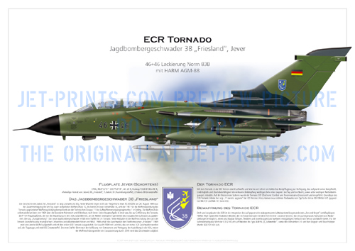 JaboG 38 (a.D.) Jever - Tornado ECR Torn 46+46 Norm 83B mit HARM