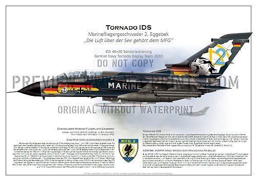 German Naval Wing 2 TORNADO IDS 46+20 Display Team 2002 Special Paint